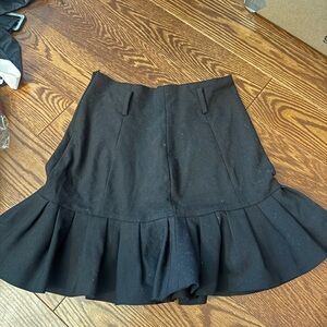 Zara Elegant Black Flared Skirt